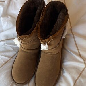 ZARA Brown Suede Winter Boots new size 9